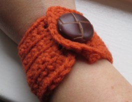 Wrist Cuff. I love this button. It reminds me of grandpas. I doubt my either of my grandpas would have worn this wrist cuff though.